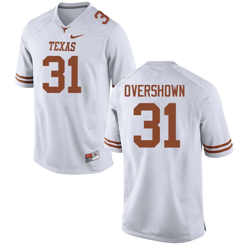 Men #31 DeMarvion Overshown Texas Longhorns College Football Jerseys Sale-White